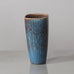 Gunnar Nylund for Rörstrand, Sweden,  stoneware ribbed vase with blue and purple glaze J1714