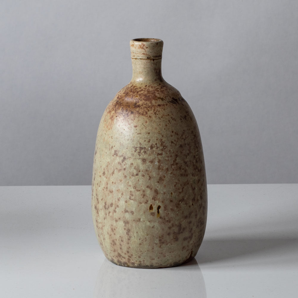 Patrick Nordstrom for Royal Copenhagen, Denmark, unique bottle vase with matte crystalline glaze K2196