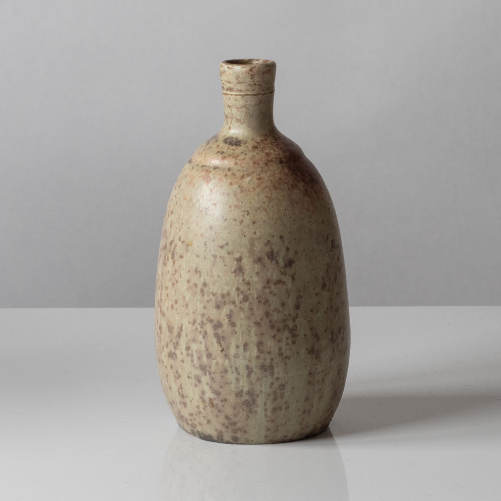 Patrick Nordstrom for Royal Copenhagen, Denmark, unique bottle vase with matte crystalline glaze K2196