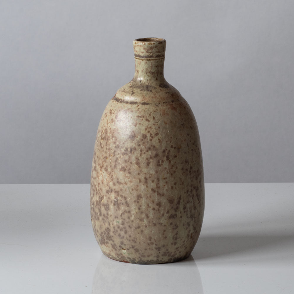 Patrick Nordstrom for Royal Copenhagen, Denmark, unique bottle vase with matte crystalline glaze K2196