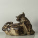 Knud Kyhn for Royal Copenhagen, Denmark, stoneware bull with Sung glaze K2085