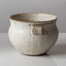 Carl Halier for Royal Copenhagen, Denmark, unique stoneware bowl with cream and white crystalline glaze J1534