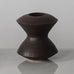 Hans Coper, UK, unique stoneware vase with matte brown glaze J1624