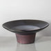 Karl Scheid, Germany, unique stoneware bowl  with charcoal gray, blue and pink glaze J1219