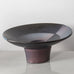 Karl Scheid, Germany, unique stoneware bowl  with charcoal gray, blue and pink glaze J1219