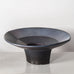 Karl Scheid, Germany, unique stoneware bowl  with charcoal gray, blue and pink glaze J1219