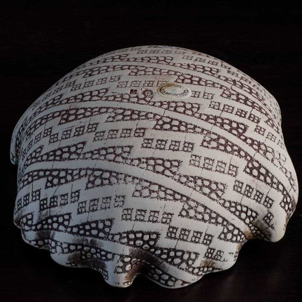 Bengt Berglund for Gustavsberg, Sweden, unique stoneware bowl L3835