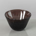Vicke Lindstrand for Kosta, Sweden, unique engraved purple glass bowl K2062
