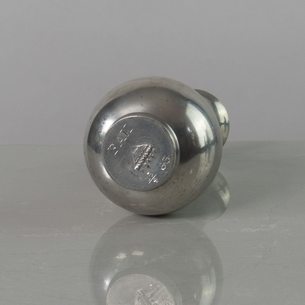 Just Andersen, Denmark, pewter long necked vase J1757