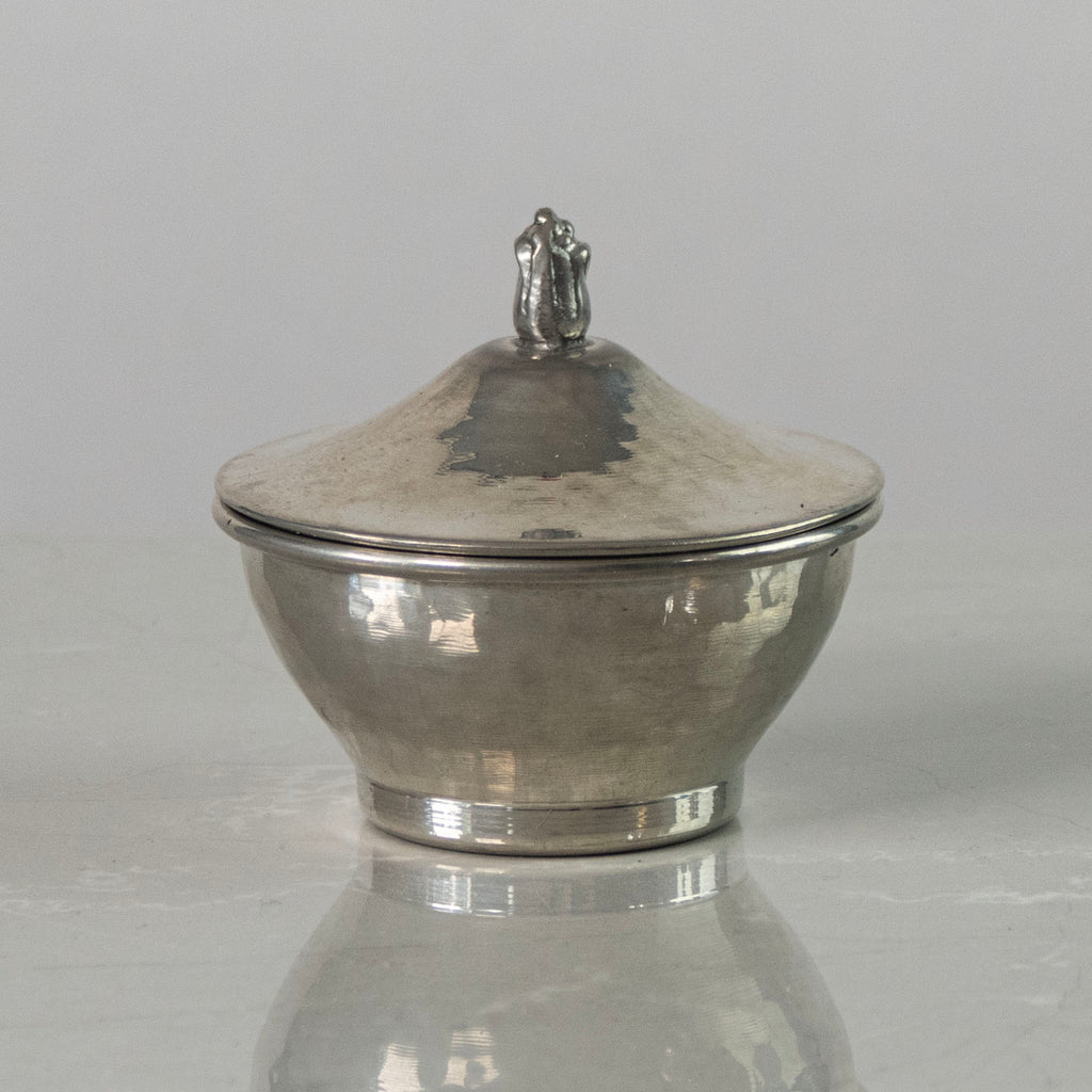 Swedish pewter lidded miniature pot J1725