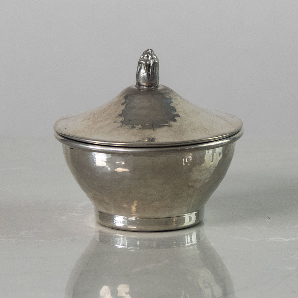 Swedish pewter lidded miniature pot J1725