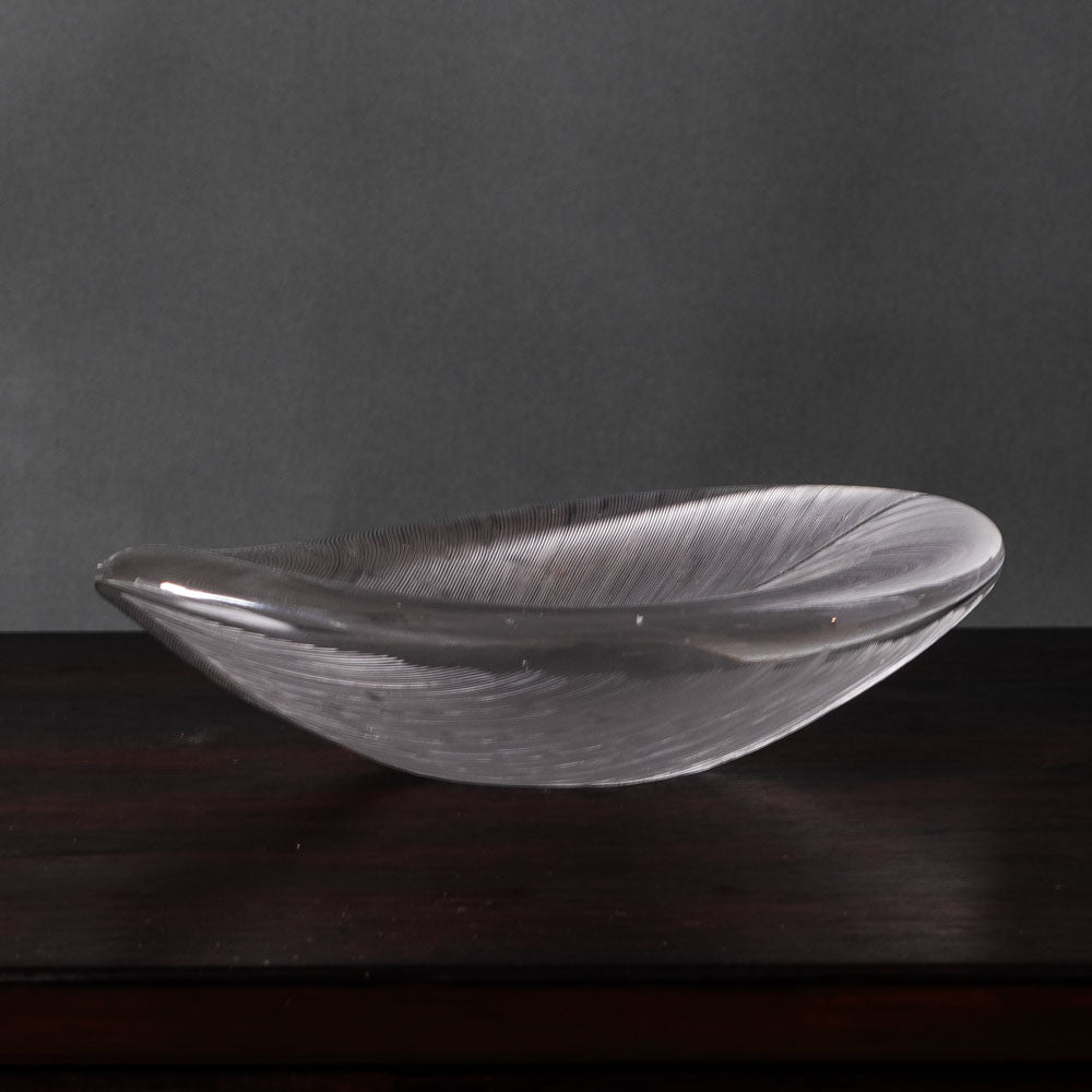 Tapio Wirkkala for Iittala, Finland, comb-cut leaf dish H1465
