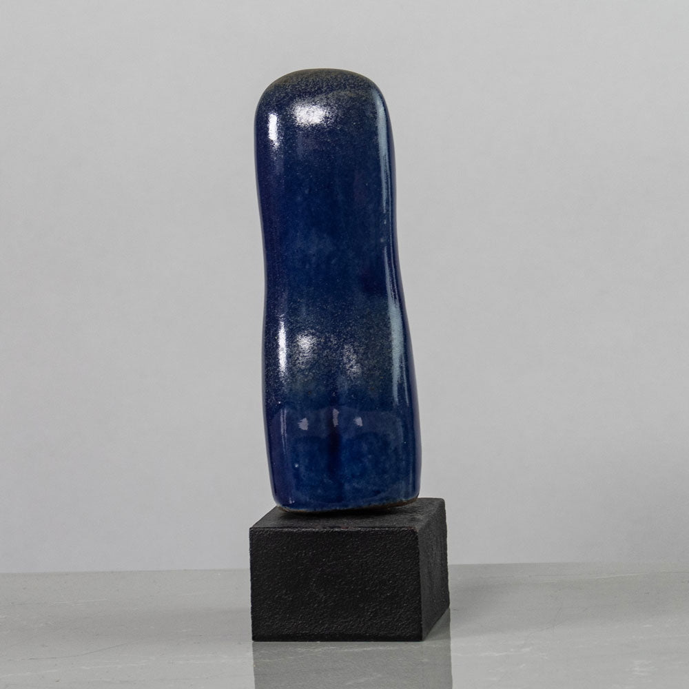 Ulla and Gustav Kraitz "Kvinnotorso" (female torso) ceramic figure with blue glaze J1241