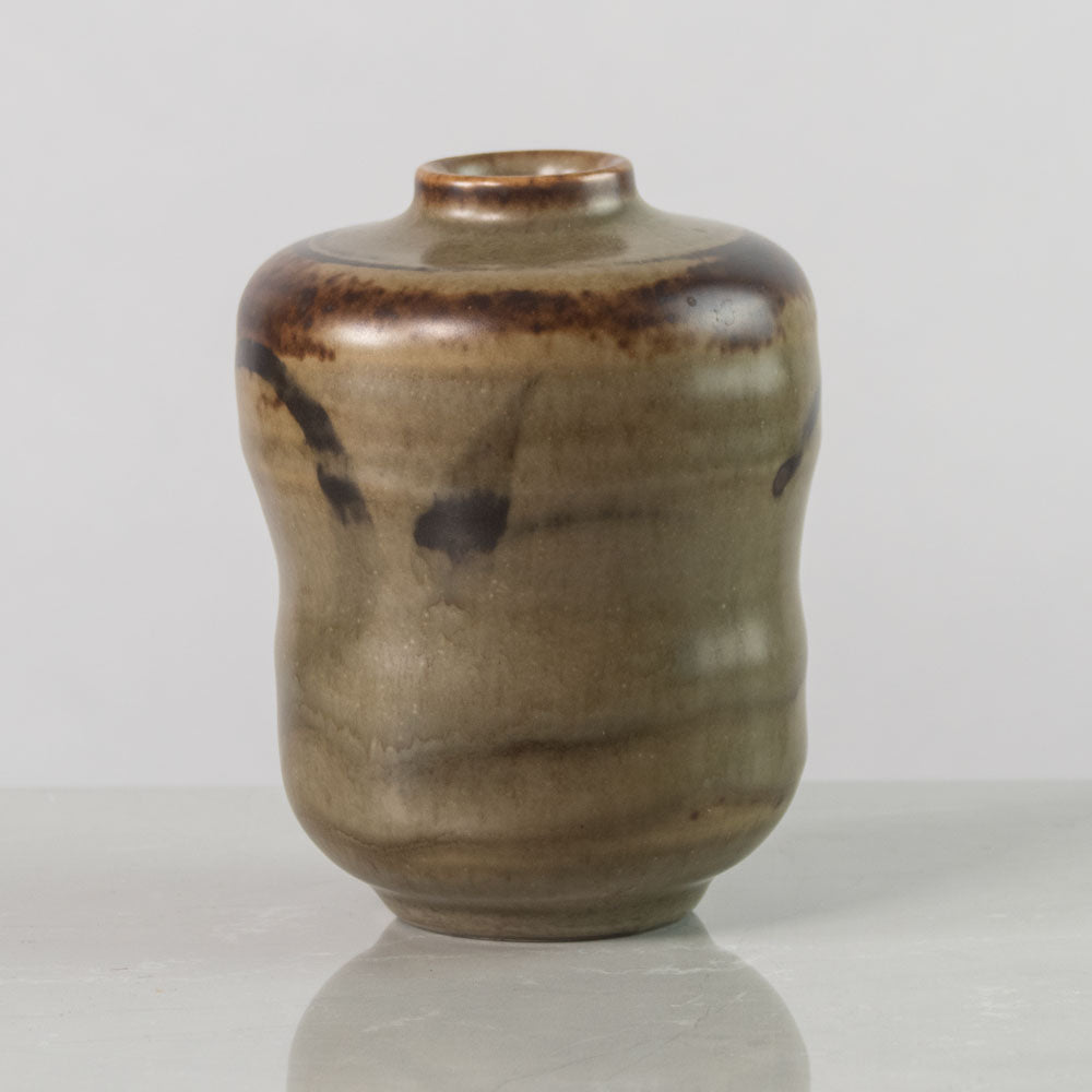 Nils Thorsson for Royal Copenhagen, Denmark, unique stoneware vase with Sung glaze K2087