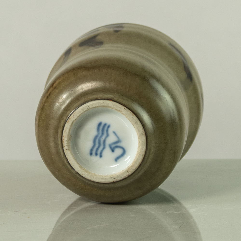 Nils Thorsson for Royal Copenhagen, Denmark, unique stoneware vase with Sung glaze K2087