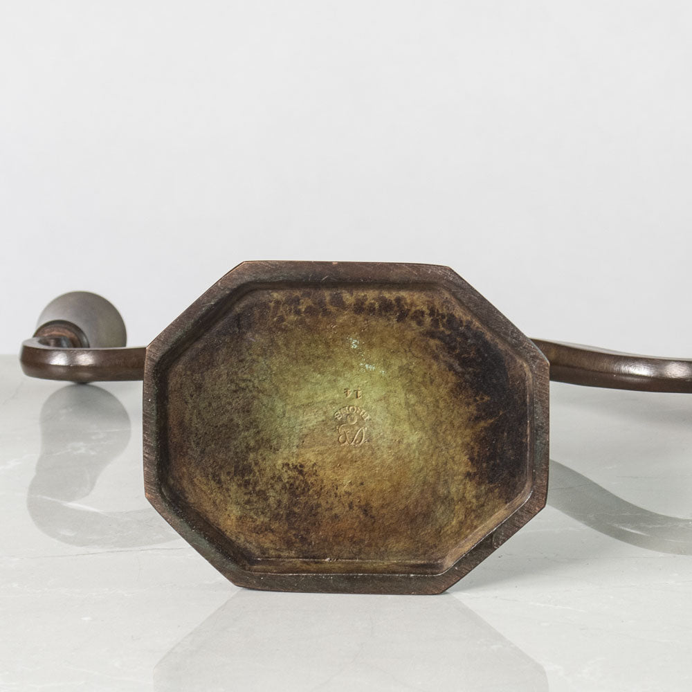 Just Andersen for GAB, Sweden, pair of bronze candlesticks J1512 J1513