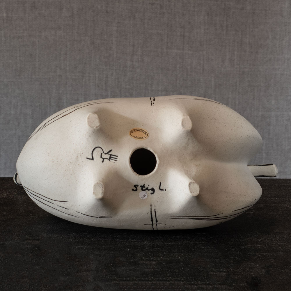 Stig Lindberg for Gustavsberg, stoneware horse with hand painted decoration L3021