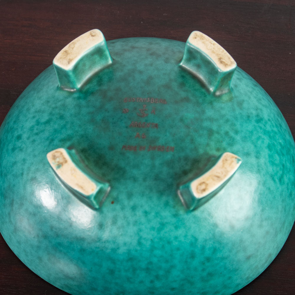 Wilhelm Kåge for Gustavsberg, Sweden, "Argenta" bowl with mermaid illustration J1678