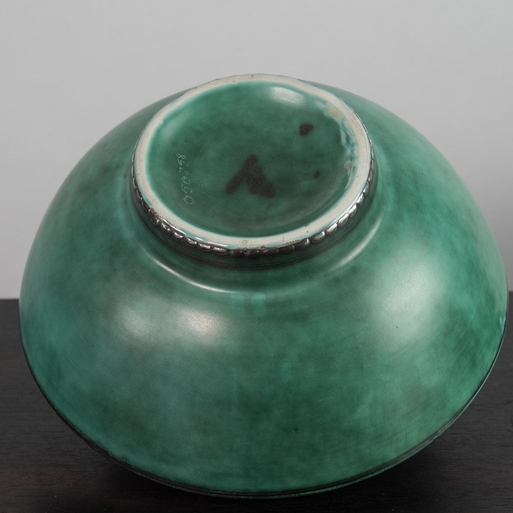 Wilhelm Kåge for Gustavsberg, Sweden, "Argenta" bowl with illustration of woman  K2097