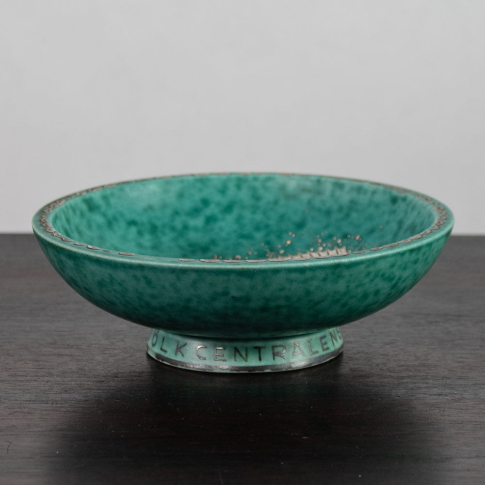 Wilhelm Kåge for Gustavsberg, Sweden, "Argenta" bowl with fish illustration J1679