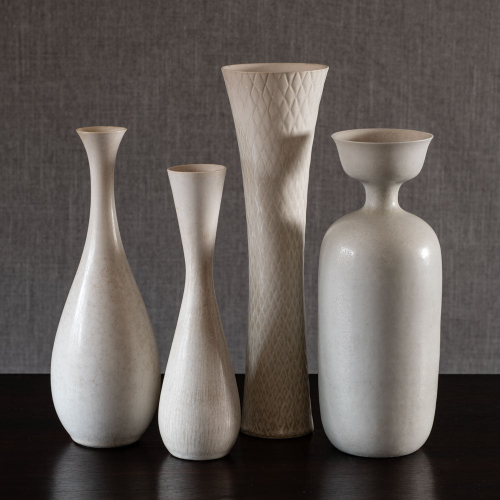 Group of white vases by Carl Harry Stålhane for Rörstrand, Sweden