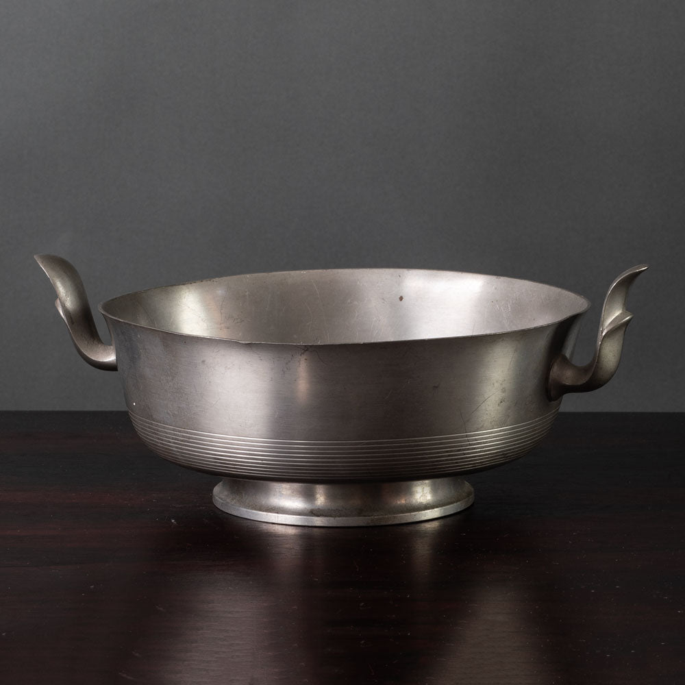 GAB Tenn, Sweden, pewter bowl with two handles K2479