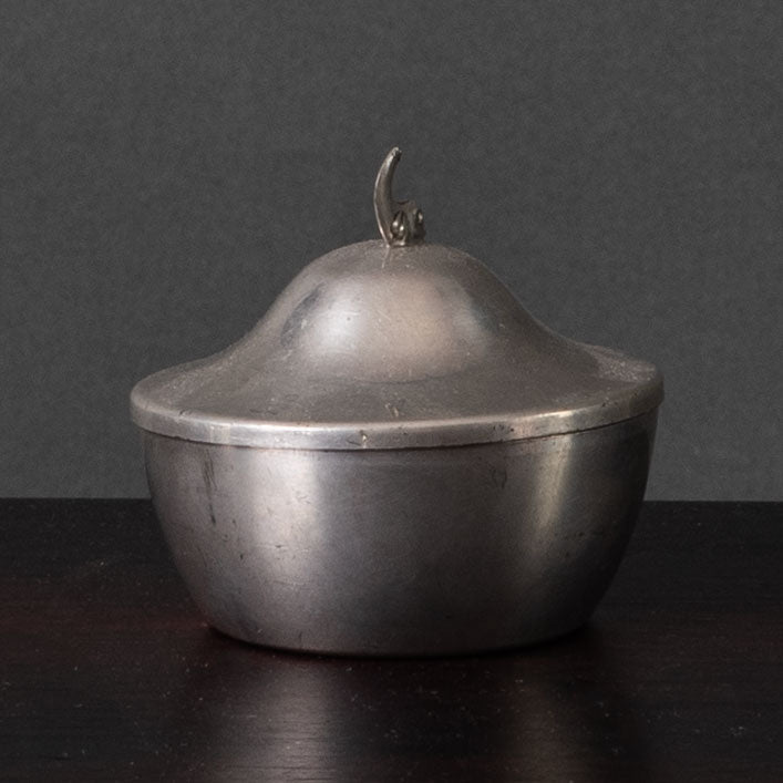 Swedish pewter lidded jar J1724