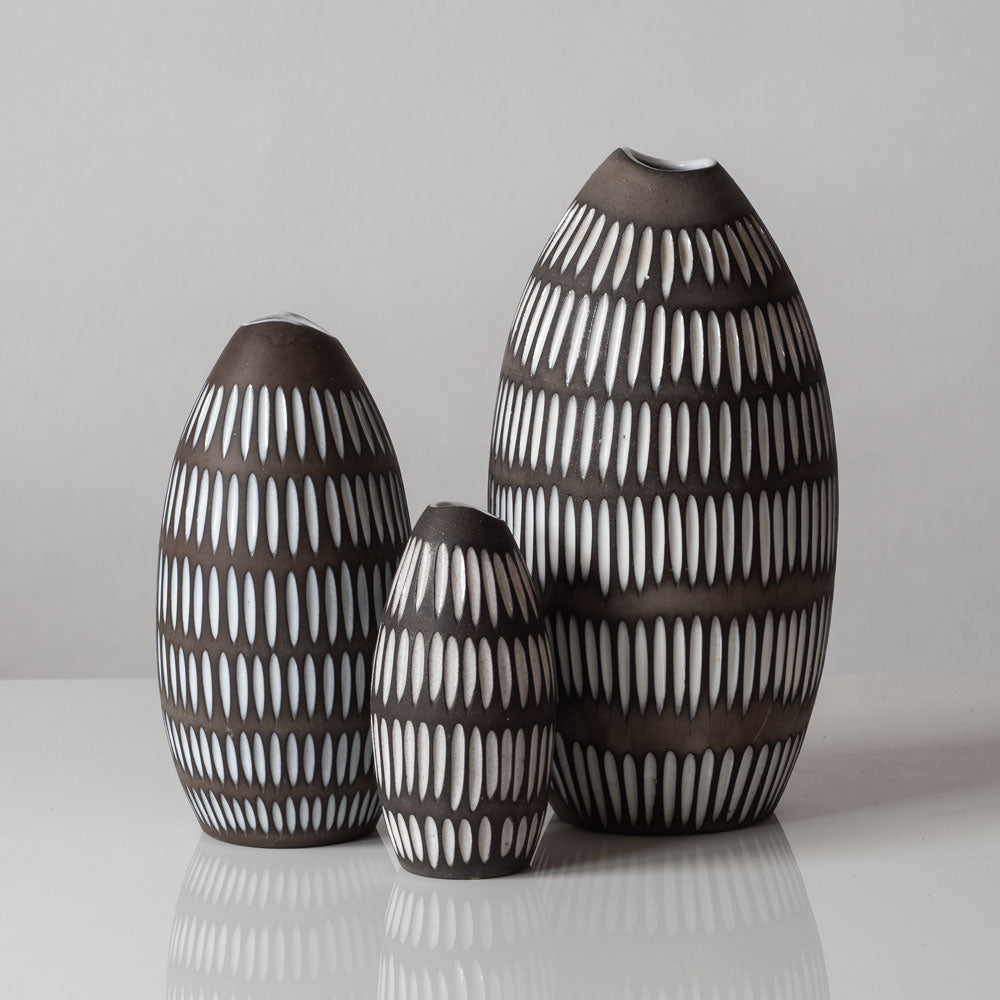 Three vases by Ingrid Atterberg for Uppsala, Sweden
