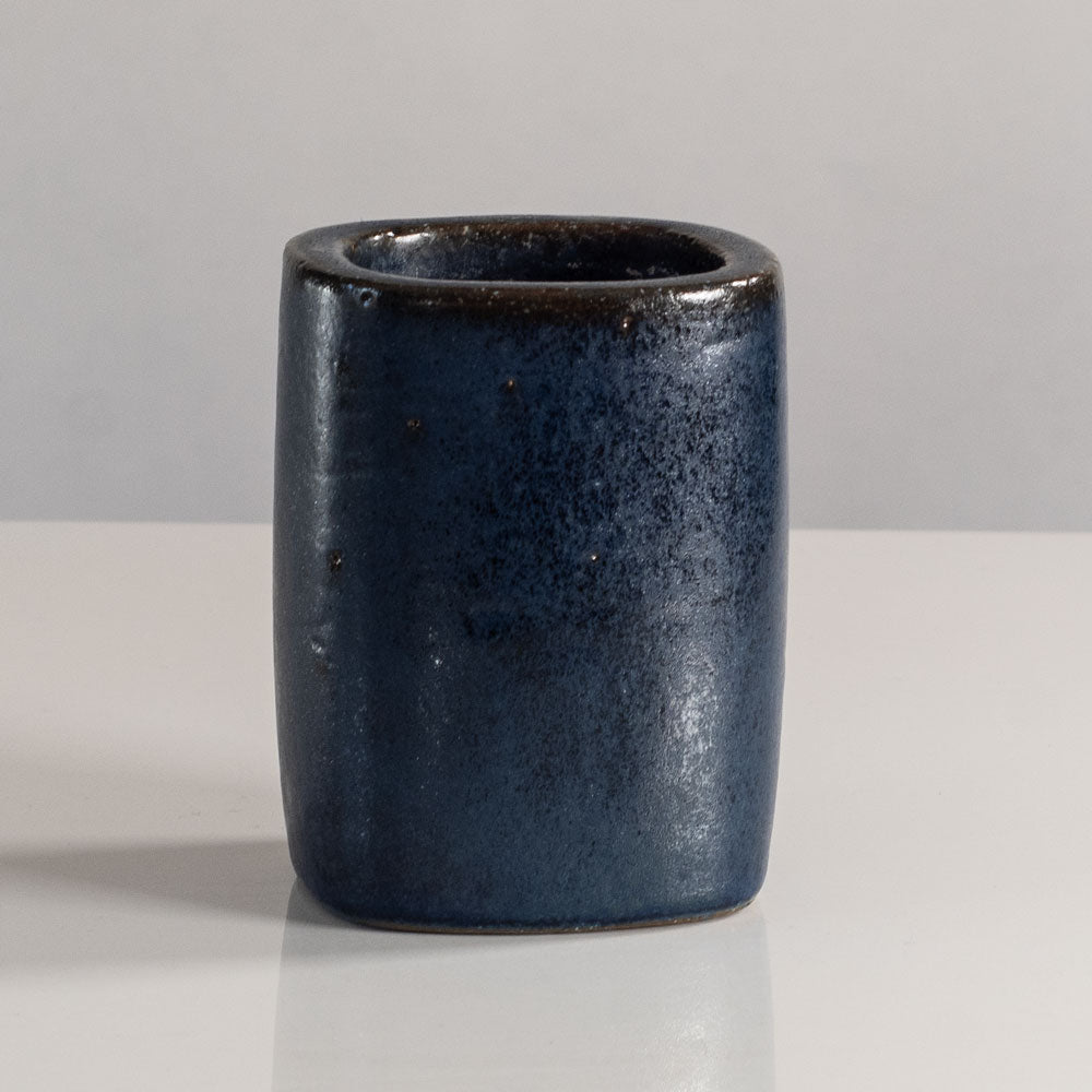 Per Linnemann-Schmidt at Palshus, stoneware vase with blue semi-matte glaze L3801
