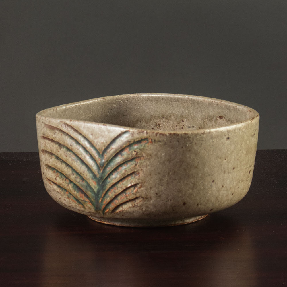 Eva Staehr Nielsen for Saxbo, stoneware bowl with brown glaze K2066