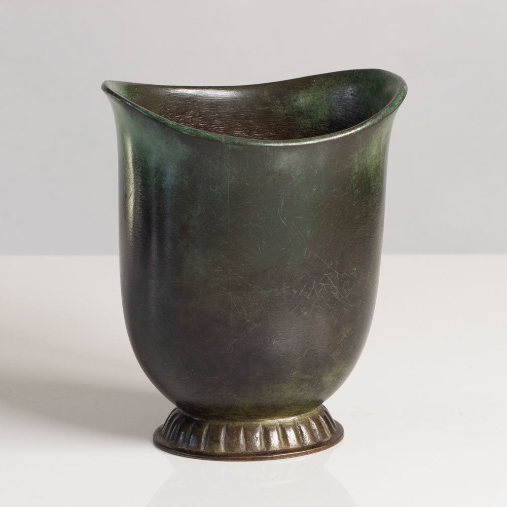 GAB, Sweden, bronze footed vase L3705