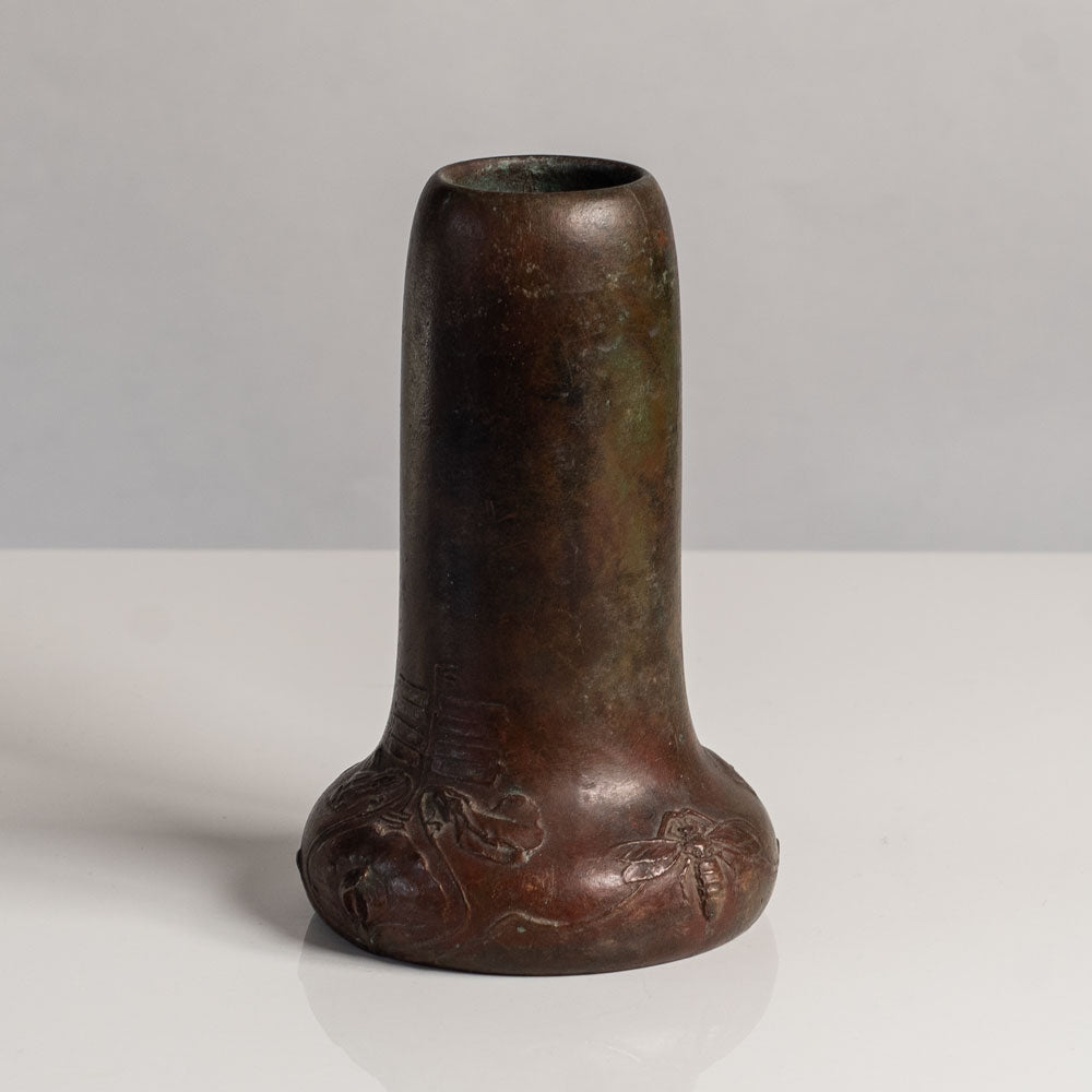Hugo Elmquist, Sweden, art nouveau bronze vase L3640