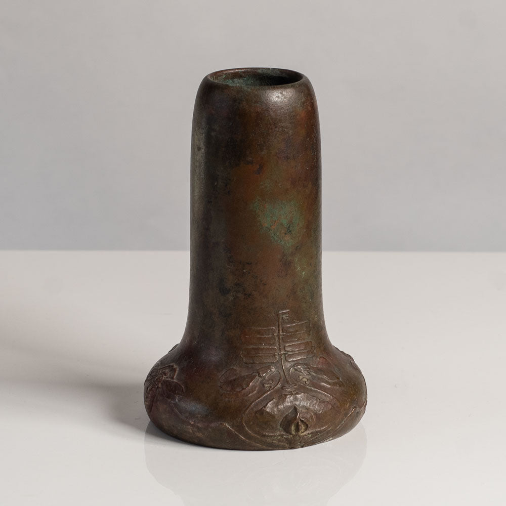 Hugo Elmquist, Sweden, art nouveau bronze vase L3640