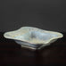 Gunnar Nylund for Rörstrand, Sweden, stoneware dish with gray crystalline glaze H1105