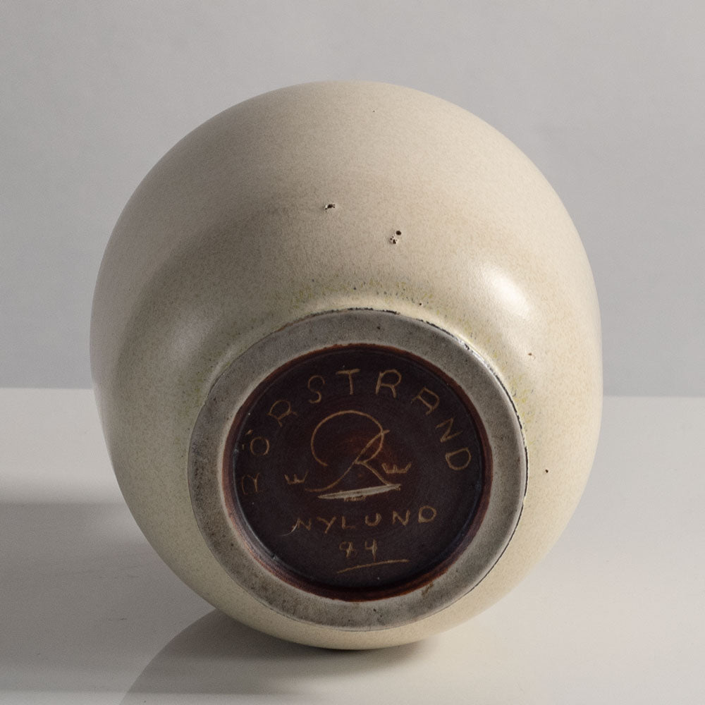 Gunnar Nylund for Rorstrand, Sweden vase with matte cream glaze K2011