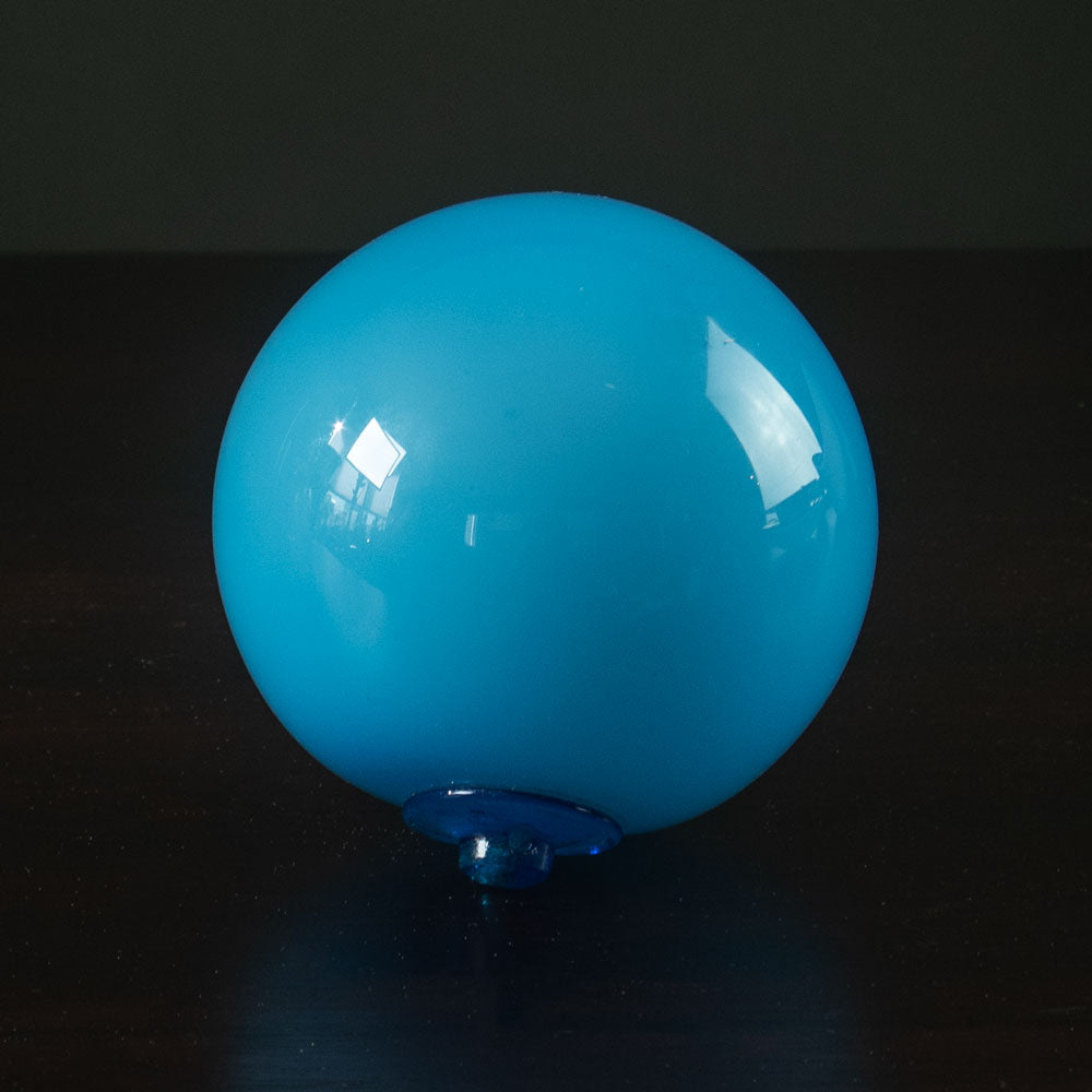 Per Lutken for Holmegaard, Denmark, hanging ball in blue K2026