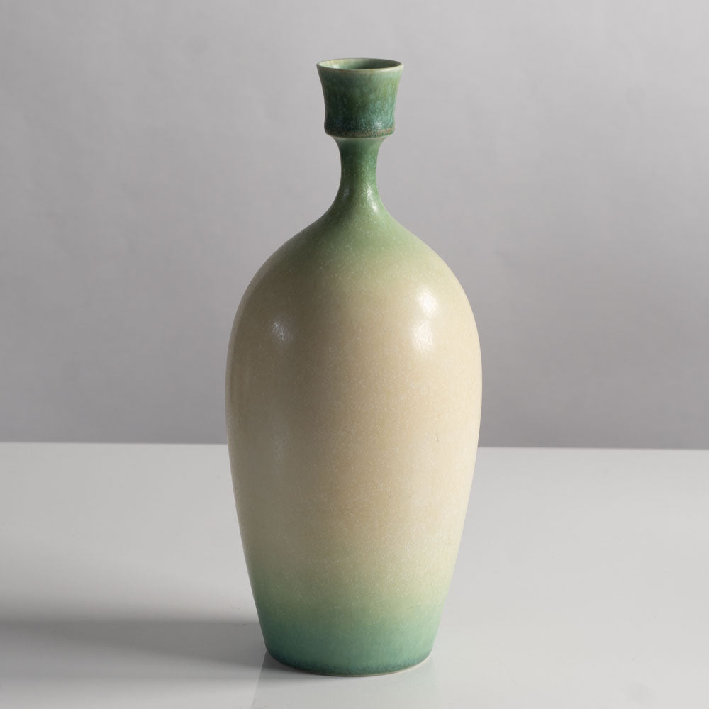 Swen Wejsfelt for Gustavsberg, Sweden, stoneware vase with green glaze L3922
