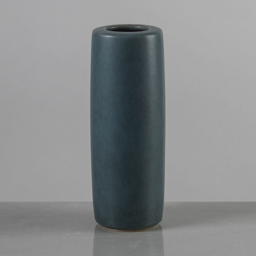 Per Linnemann-Schmidt for Palshus, Denmark, cylindrical vase with light blue glaze K2077