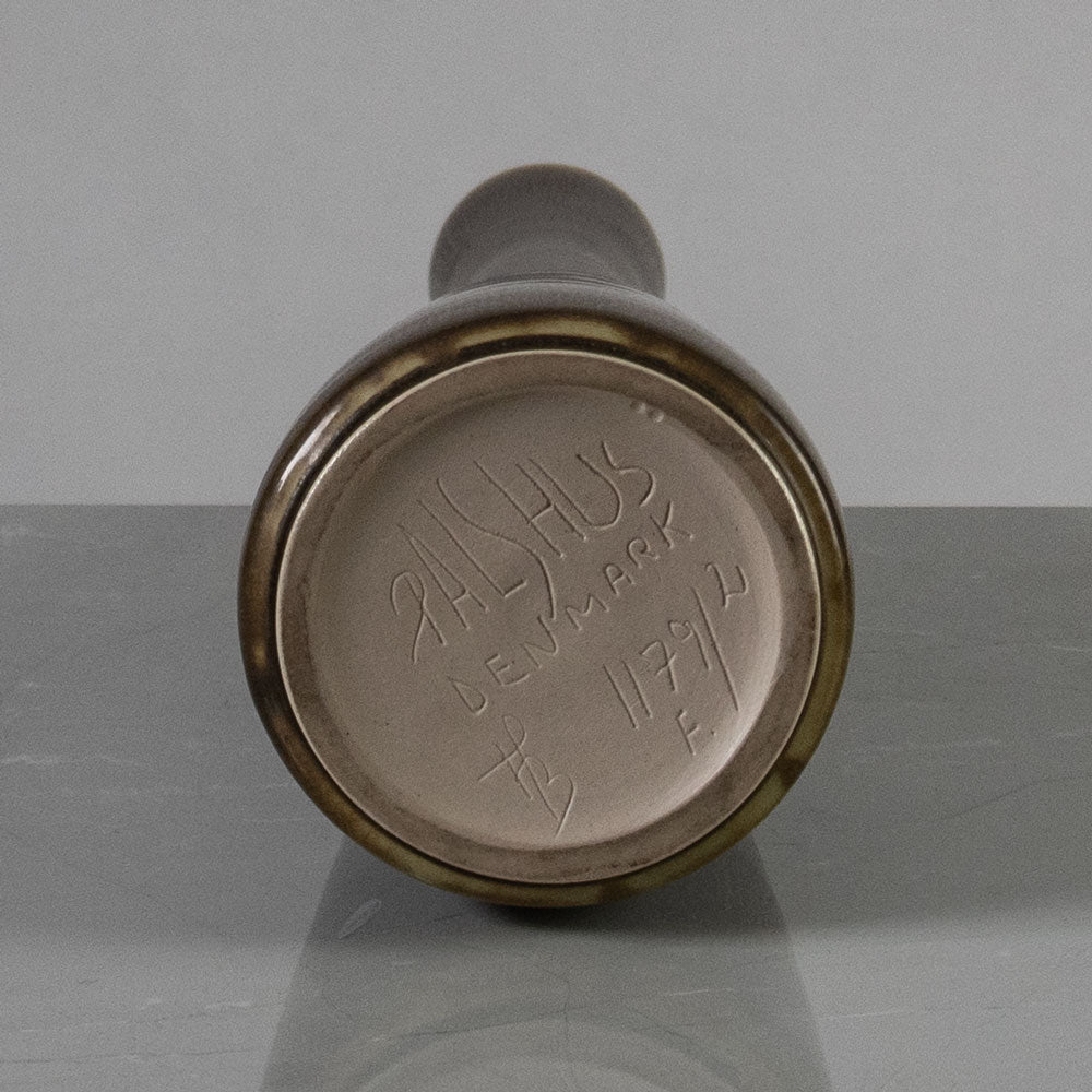 Frode Bahnsen for Palshus, Denmark, stoneware vase with brown haresfur glaze K2101