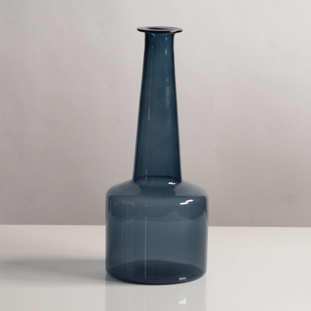 Timo Sarpaneva for Iittala, Finland blue "i-glass" decanter J1236