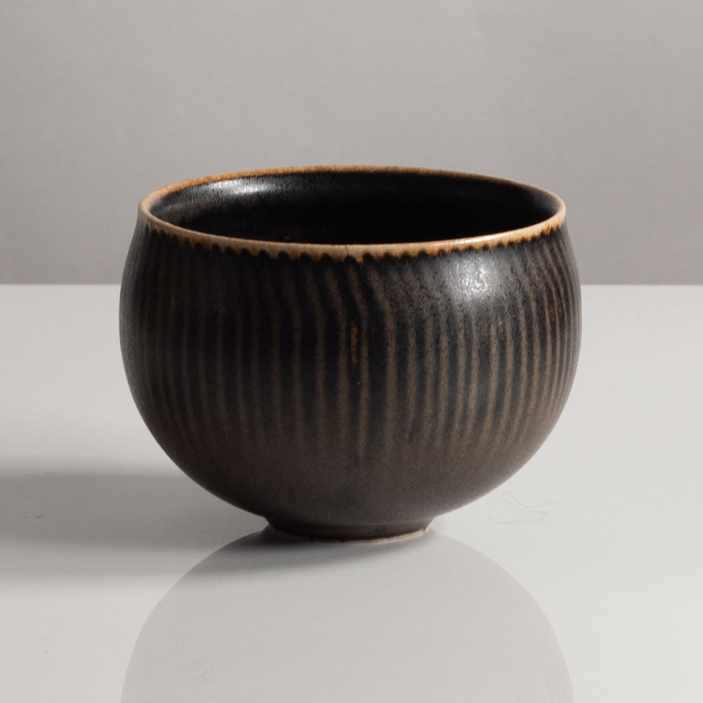 Eva Staehr Nielsen for Royal Copenhagen, Denmark, small bowl with line pattern L3625