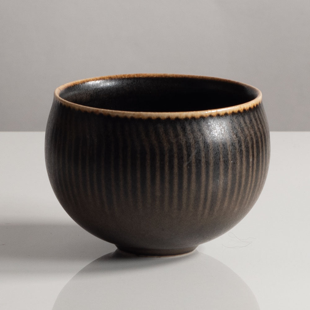Eva Staehr Nielsen for Royal Copenhagen, Denmark, small bowl with line pattern L3625