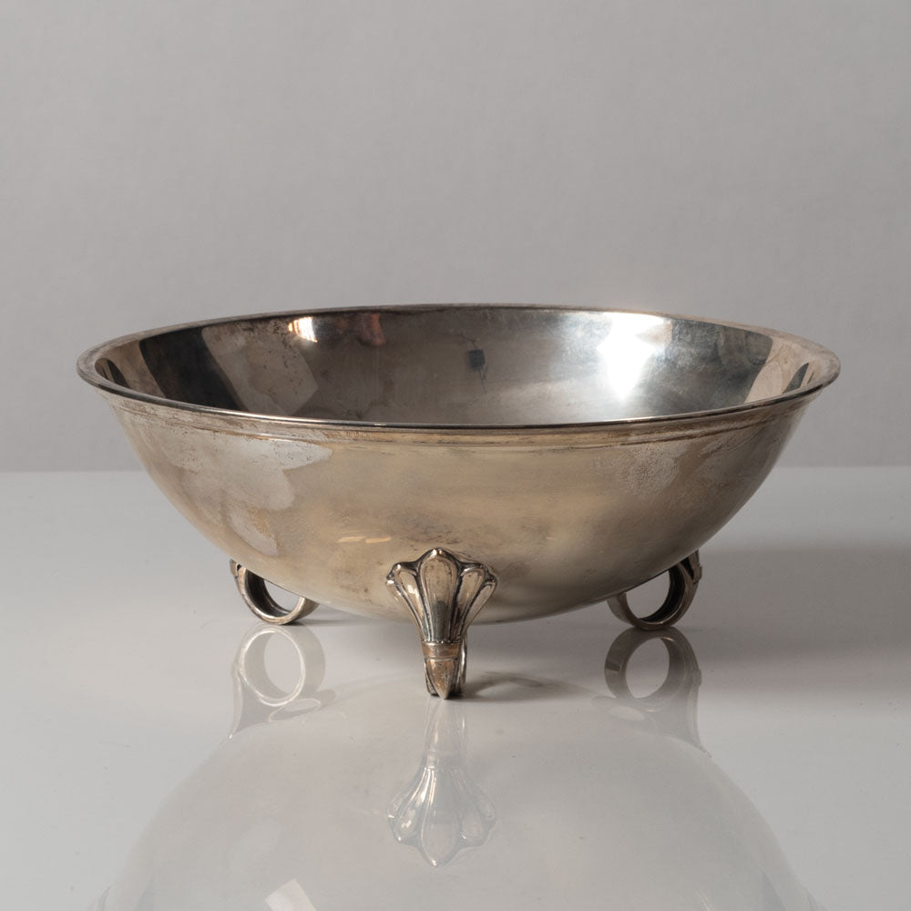 Johannes Siggaard for Grann & Laglye, Denmark, sterling silver bowl with three decorative feet K2209