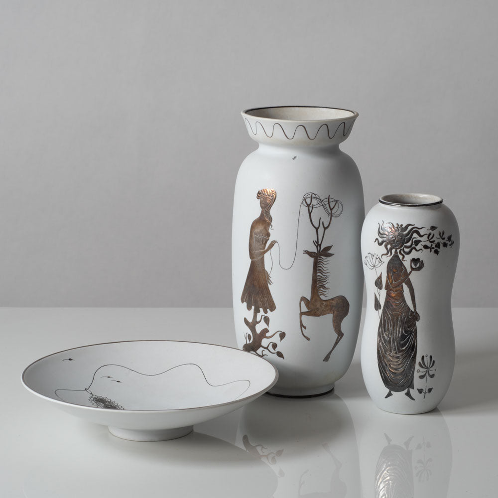 Three Grazia items by Stig Lindberg for Gustavsberg, Sweden