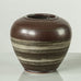 Nylund & Krebs (Saxbo), Denmark, Stoneware vase with brown "snake skin" glaze J1537