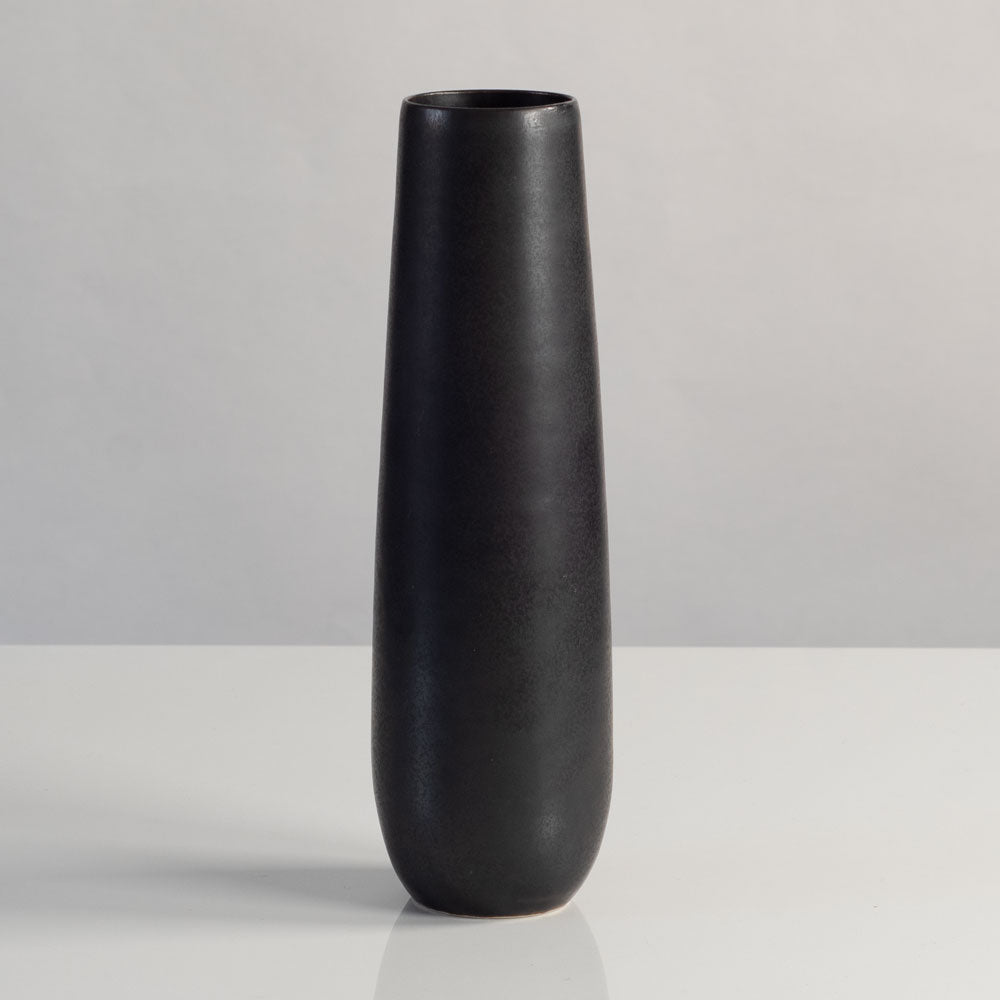 Three vases with dark brown glaze by Carl Harry Stalhane for Rorstrand, Sweden