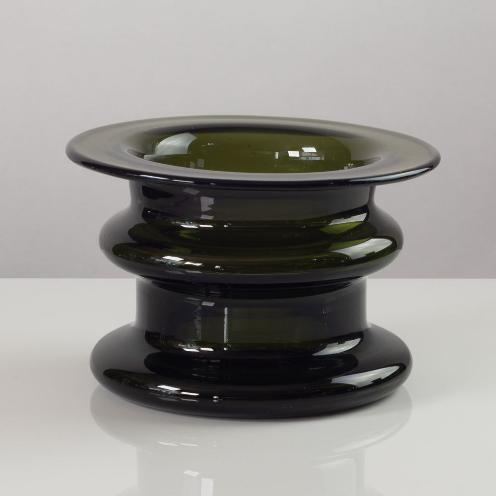 Timo Sarpaneva for Iittala, Finland, green "Novitas" vase K2671