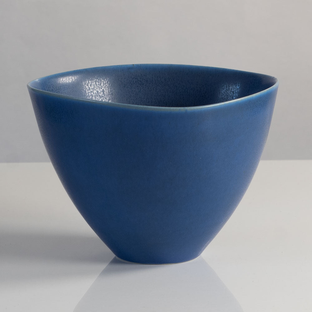 Per Linnemann-Schmidt at Palshus, stoneware vase with blue haresfur glaze L3563