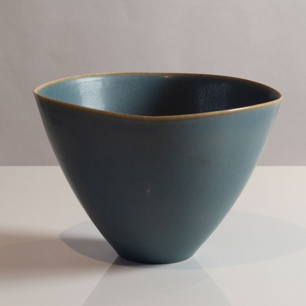Two pale blue bowls by Palshus, Denmark