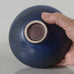 Berndt Friberg for Gustavsberg, Sweden, unique vase with cobalt blue haresfur glaze J1674